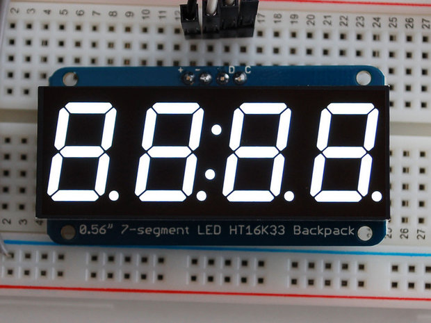 0.56 inch 4-Digit 7-Segment Display w/I2C Backpack Wit adafruit 1002