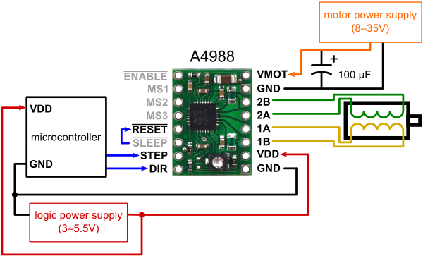 A4988 Stepper Motor Driver Carrier Pololu 1182