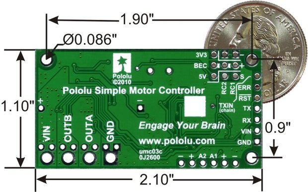 Simple High-Power Motor Controller 24v12  Pololu 1378