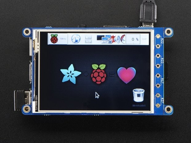PiTFT  320x240 3.2 inch TFT +Touchscreen voor Raspberry Pi Adafruit 2616