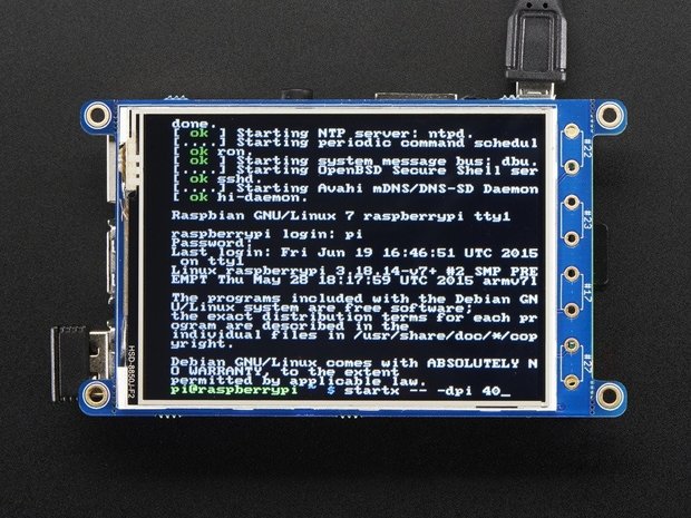 PiTFT  320x240 3.2 inch TFT +Touchscreen voor Raspberry Pi Adafruit 2616