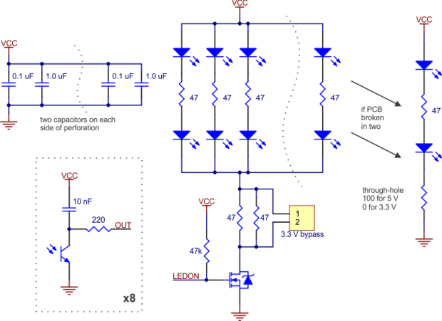 QTR-8RC Reflectance Sensor Array  Pololu 961