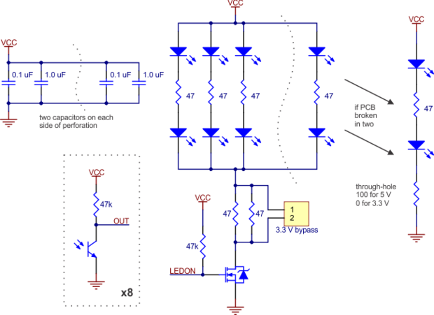 QTR-8A Reflectance Sensor Array  Pololu 960