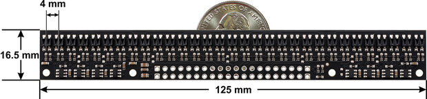 Pololu QTR-HD-31A Reflectiesensor Array – 31-Kanaals, 4 mm Analoog – Pololu-4231