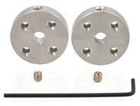 Universal Aluminum Mounting Hub for 4mm Shaft, 4-40 Holes (2-Pack) Pololu 1081