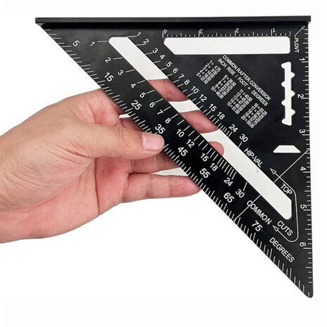 7 inch aluminium driehoek winkelhaak