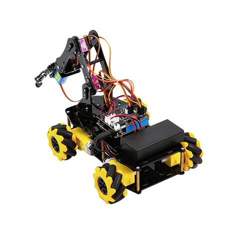 ACEBOTT QD007 Robot Arm Car Expansion Pack – 6DOF Robotarm voor QD001 ESP32 Smart Car