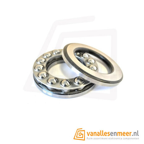 Taatslager 51102 – Axiaallager 15×28×9 mm – Enkelwerkend Kogellager