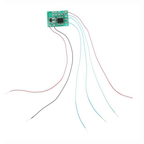 Modelbouw Verkeerslicht Simulator Module – 5–6V – Zonder LEDs – Met Bedrading – 15×15 mm