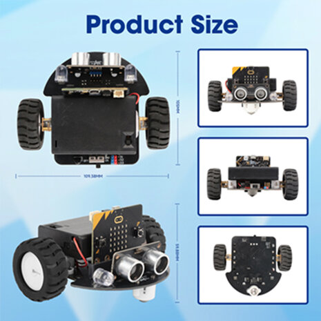 ACEBOTT QD024 TinkerBott Robot Car Kit – Inclusief micro:bit V2