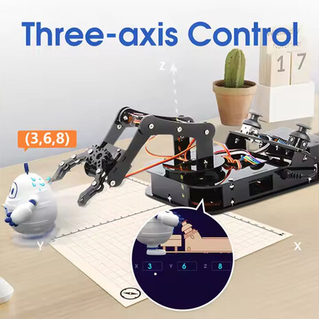 ACEBOTT QD022 – ESP32 4‑DOF Robot Arm Kit (Inventor Series)
