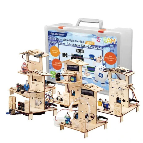 ACEBOTT QE022 – ESP32 5‑in‑1 Smart‑Home Educatie Kit, Niveau 2