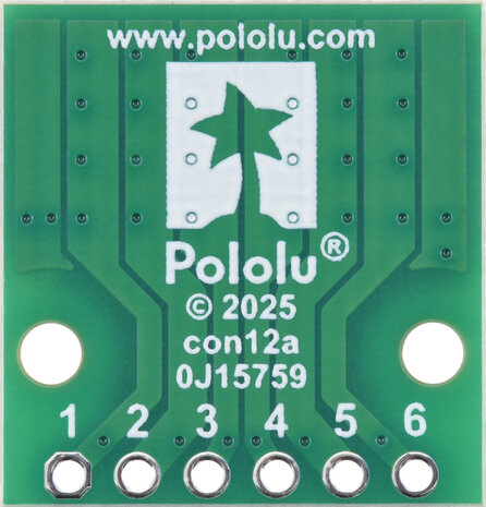 Breakout voor 6‑Pin JST PH‑Connector (Top‑Entry) inclusief JST SH‑Adapter - Pololu 5658