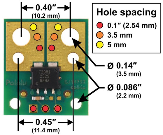 Pololu 5261 – ACS72981ELRATR‑200B3 Compact Current Sensor Carrier (±200 A, 3.3 V)