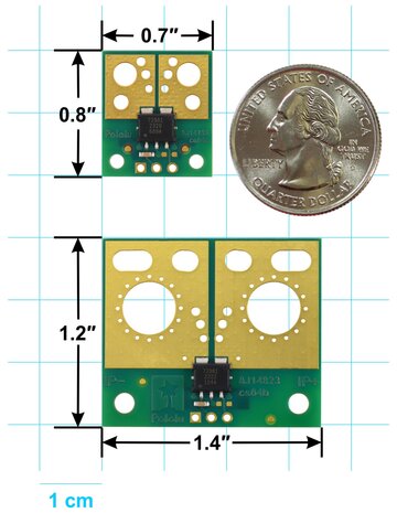 Pololu 5261 – ACS72981ELRATR‑200B3 Compact Current Sensor Carrier (±200 A, 3.3 V)