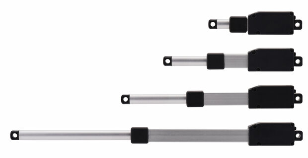 Pololu 4466 – Glideforce GF01‑121005‑1‑66 Micro Linear Actuator 50 mm, 12 V, 4,3 kgf, met eindschakelaars