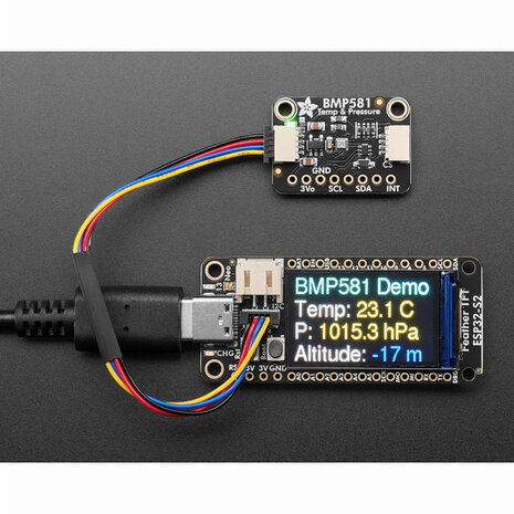 BMP581 Temperatuur- en Druksensor – I2C/SPI Breakout – STEMMA QT Adafruit 6407