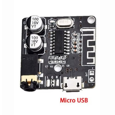 VHM-314 Bluetooth 5.0 Audio Receiver Module – Upgraded Versie – WAV/APE/FLAC/MP3 Lossless Decoder – Draadloze Stereo Muziekmodule – Micro USB