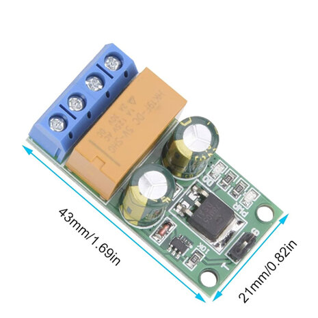 DR55B01 Zelfsluitende Bistabiele Schakelaar met Omgekeerde Polariteit – 6V tot 24V Voeding