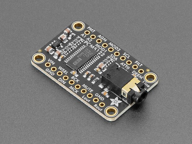 PCM5122 I2S DAC  – Stereo Line-Level Output (3,5 mm jack) Adafruit 6421