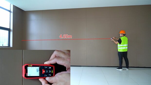UNI-T LM120A Laser Afstandsmeter – 120 meter – Professionele Laser Distance Meter