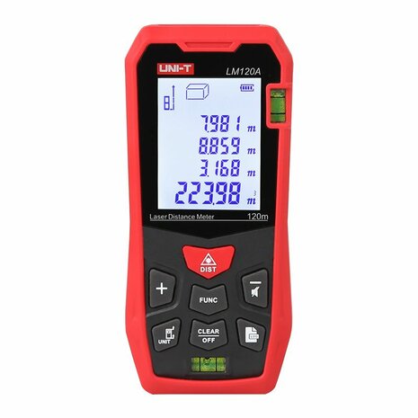 UNI-T LM120A Laser Afstandsmeter – 120 meter – Professionele Laser Distance Meter