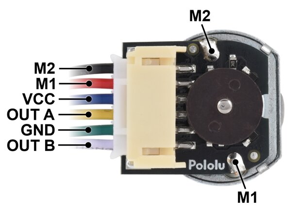 Pololu 5661 &ndash; Magnetische Encoder Set voor 20D mm Metaal&shy;gear&shy;motoren &ndash; 20 CPR &ndash; Side-Entry Connector