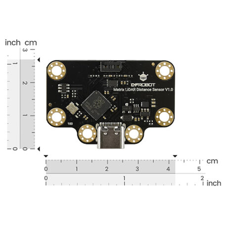 DFRobot SEN0628 &ndash; 8&times;8 ToF 3D Afstandssensor &ndash; I2C/UART &ndash; 3,5 m Bereik &ndash; 60&deg; FOV