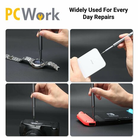 PCW08B Premium Precision Tool Set &ndash; 48-delig &ndash; PCWork - Mini-Schroevendraaierset