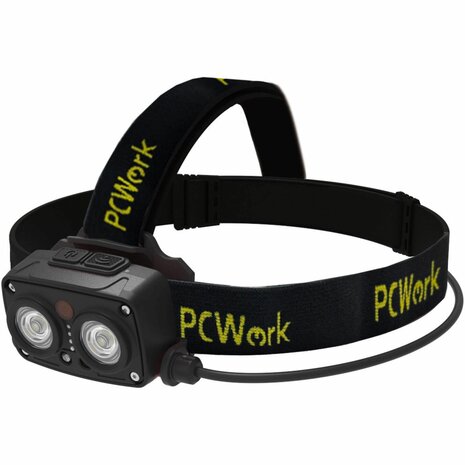PCW12G LED hoofdlamp outdoor 720 lumen oplaadbaar met bewegingssensor en rode stand spatwaterdicht