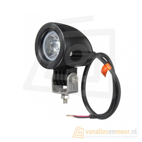 10 watt LED werklamp 12v/24v Verstraler 8° 10w