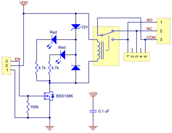 Pololu 2480 Basic SPDT Relay Carrier met 5VDC Relais