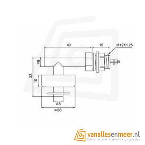 Waterniveau sensor Horizontaal