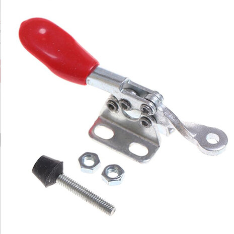 Snelspanklem GH-201-A 27kg cnc Horizontaal Toggle Clamp met Verstelbare Drukbout