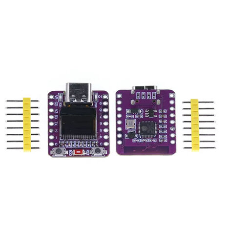 ESP32-C3 OLED Development Board met 0.42 Inch OLED Module WiFi Bluetooth &ndash; Type Paars