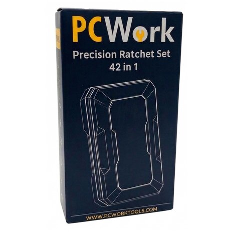 PCWork PCW08K Precision Ratchet Set 42-in-1 Magnetic Screwdriver Kit