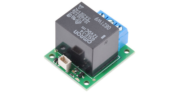 Pololu 5663 SPDT relaismodule met 12 V Relay, terminalblokken, en JST SH-Style top-entry connector