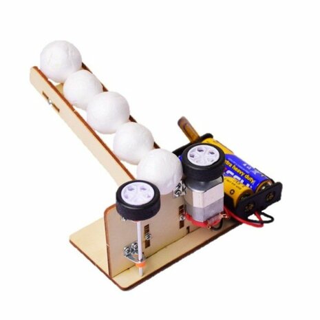 DIY Foam Ball Launcher STEM Kit &ndash; Foam Bal Schieter Bouwpakket