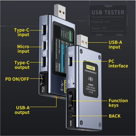 FNIRSI FNB58 BT USB Fast Charge Tester