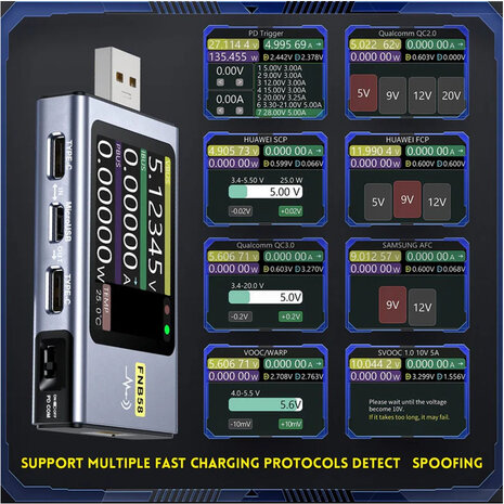 FNIRSI FNB58 BT USB Fast Charge Tester