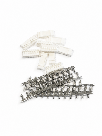 PH2.0 8-polige Female Connector Set 10 stuks met 80 Krimpcontacten