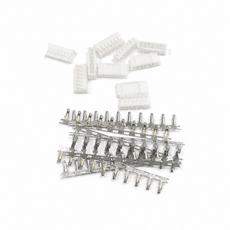 PH2.0 7-polige Female Connector Set 10 stuks met 70 Krimpcontacten