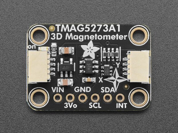 Adafruit-6489  TMAG5273 A1 3D Hall-effect Magnetometer &plusmn;40/&plusmn;80mT &ndash; STEMMA QT / Qwiic