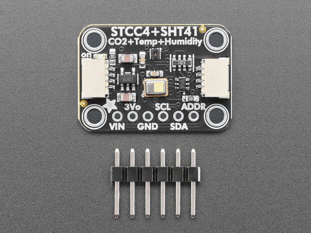 Adafruit-6478  STCC4 + SHT41 CO₂-, Temperatuur- en Luchtvochtigheidssensor &ndash; STEMMA QT / Qwiic