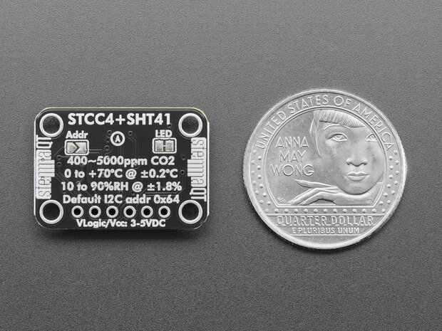 Adafruit-6478  STCC4 + SHT41 CO₂-, Temperatuur- en Luchtvochtigheidssensor &ndash; STEMMA QT / Qwiic