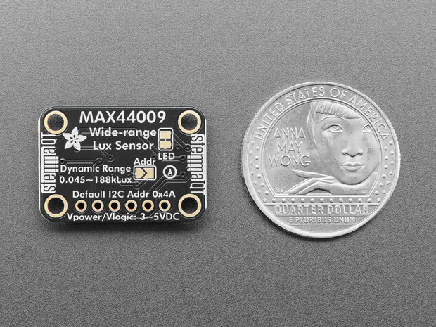 Adafruit-6498 MAX44009 Breedbereik Lux Lichtsensor 188.000 Lux &ndash; STEMMA QT / Qwiic