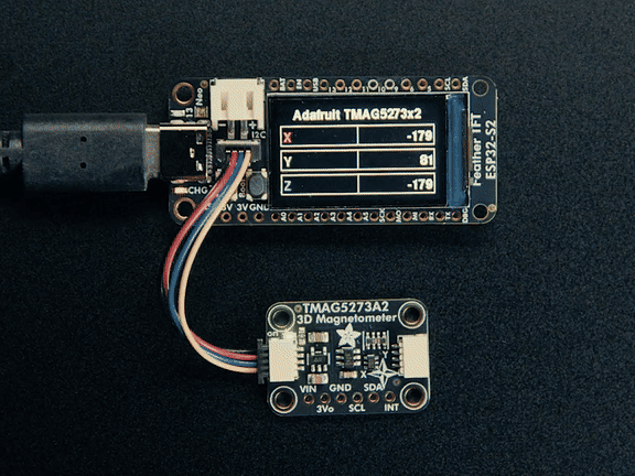 TMAG5273 A2 3D Hall-effect Magnetometer &plusmn;133/&plusmn;266mT &ndash; STEMMA QT / Qwiic &ndash; Adafruit 6490