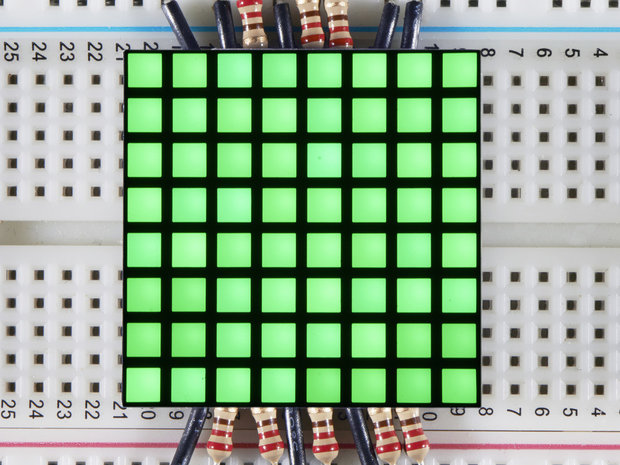 1.2 inch 8x8 Matrix Square Pixel - Green  Adafruit 1820