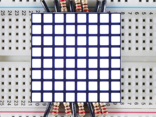 1.2 inch 8x8 Matrix Square Pixel - White  Adafruit 1821