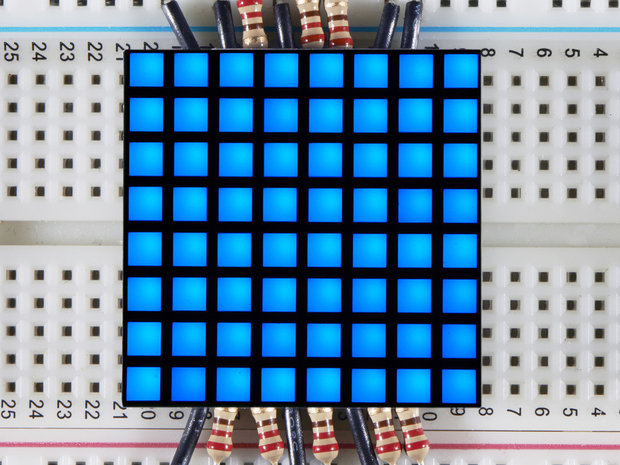 1.2 inch 8x8 Matrix Square Pixel - Blue   Adafruit 1817